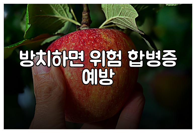 방치하면 위험 합병증 예방