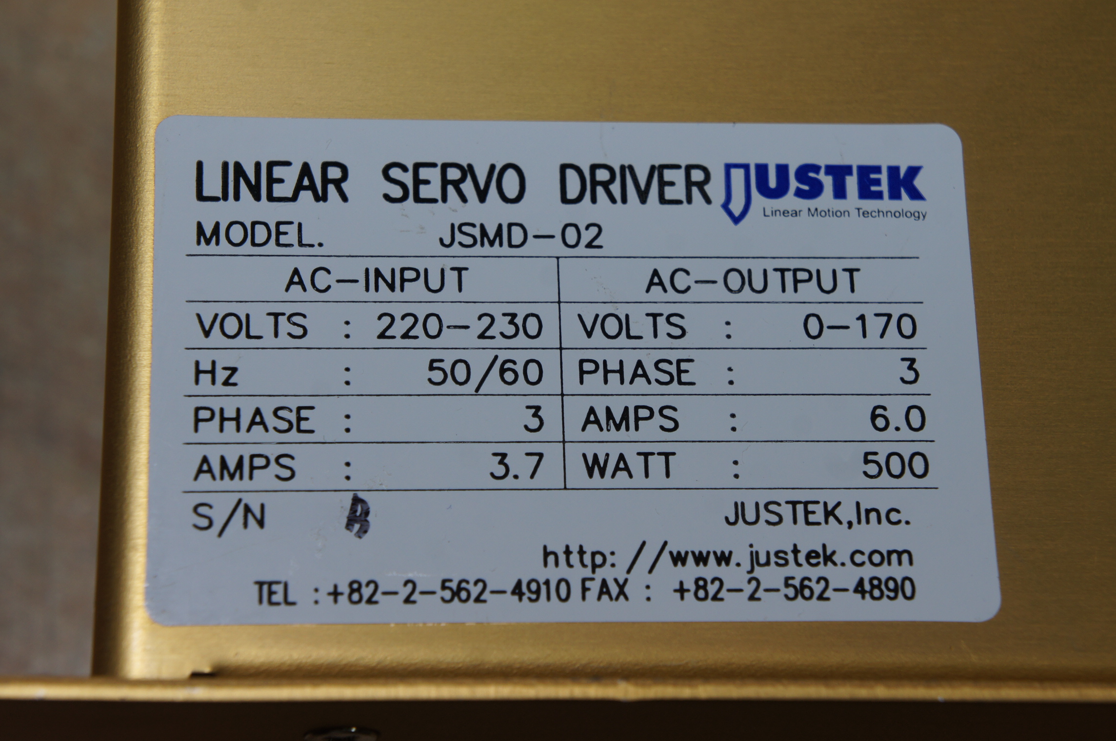 14355)JUSTEK JSMD-02 2