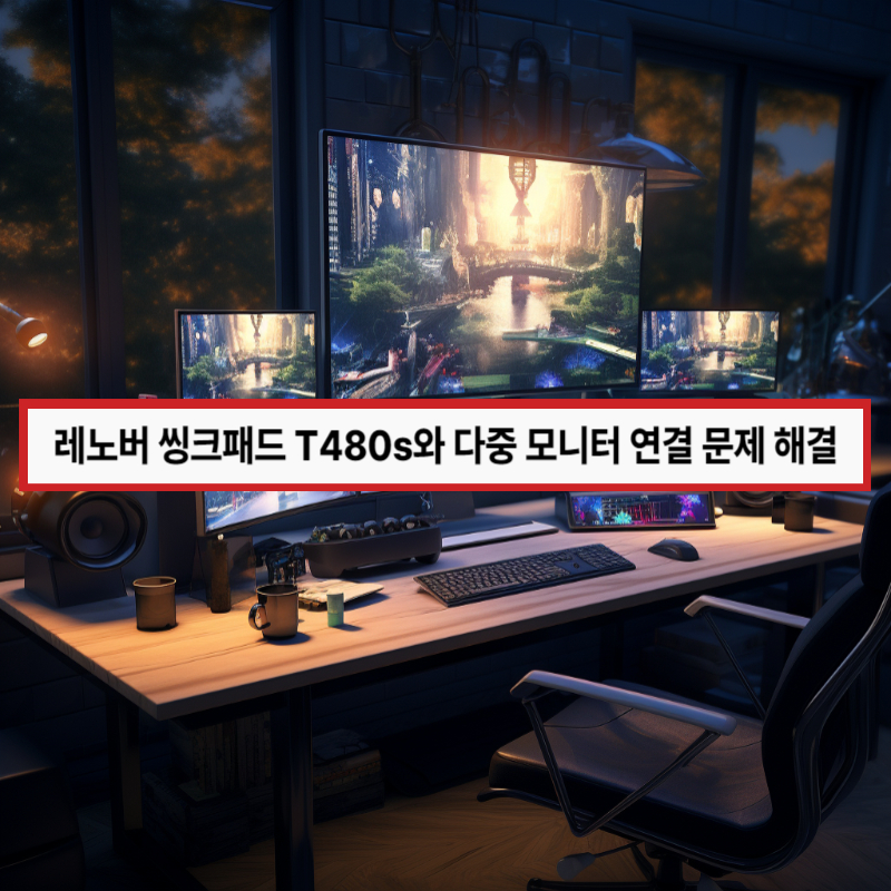 레노버 씽크패드 T480s와 다중 모니터 연결 문제 해결