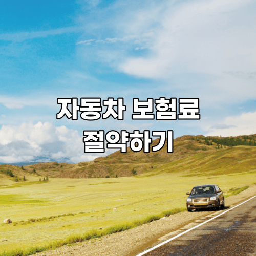  자동차 보험료 계산 방법 알고 절약하기