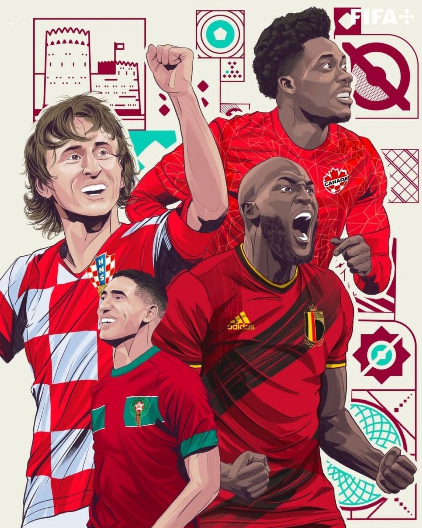 월드컵 F조(벨기에&#44; 캐나다&#44; 모로코&#44; 크로아티아)