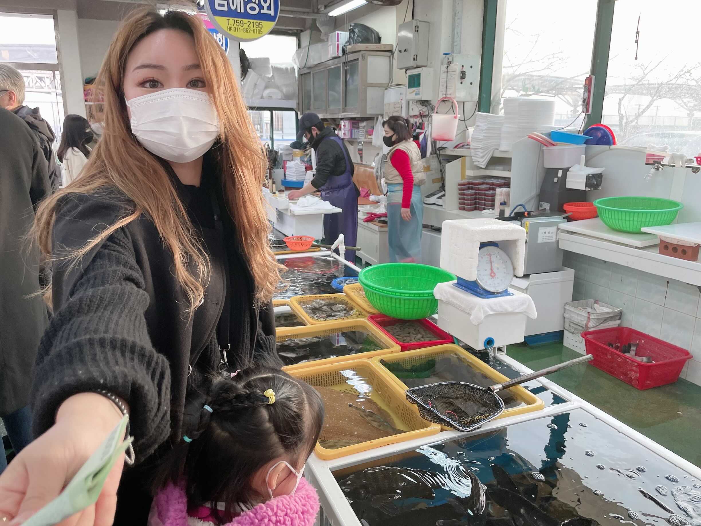  [부산 광안리] 겨울의 수변공원 / 말레니엄 회센타 활어마트 하동상회