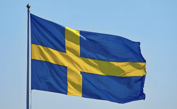 필란드와 함께 나토가입 동시신청의사를 밝힌 스웨덴 국기