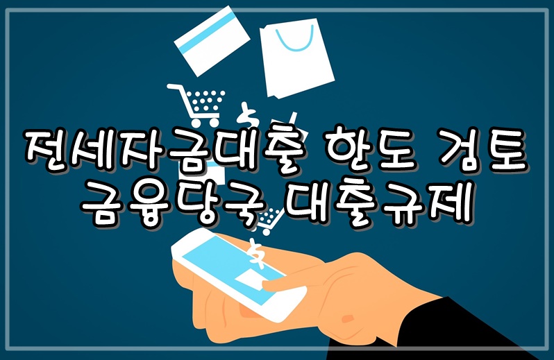  전세대출규제 대출 축소.. 계속되는 부동산 대출규제