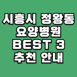 시흥시-정왕동-요양병원