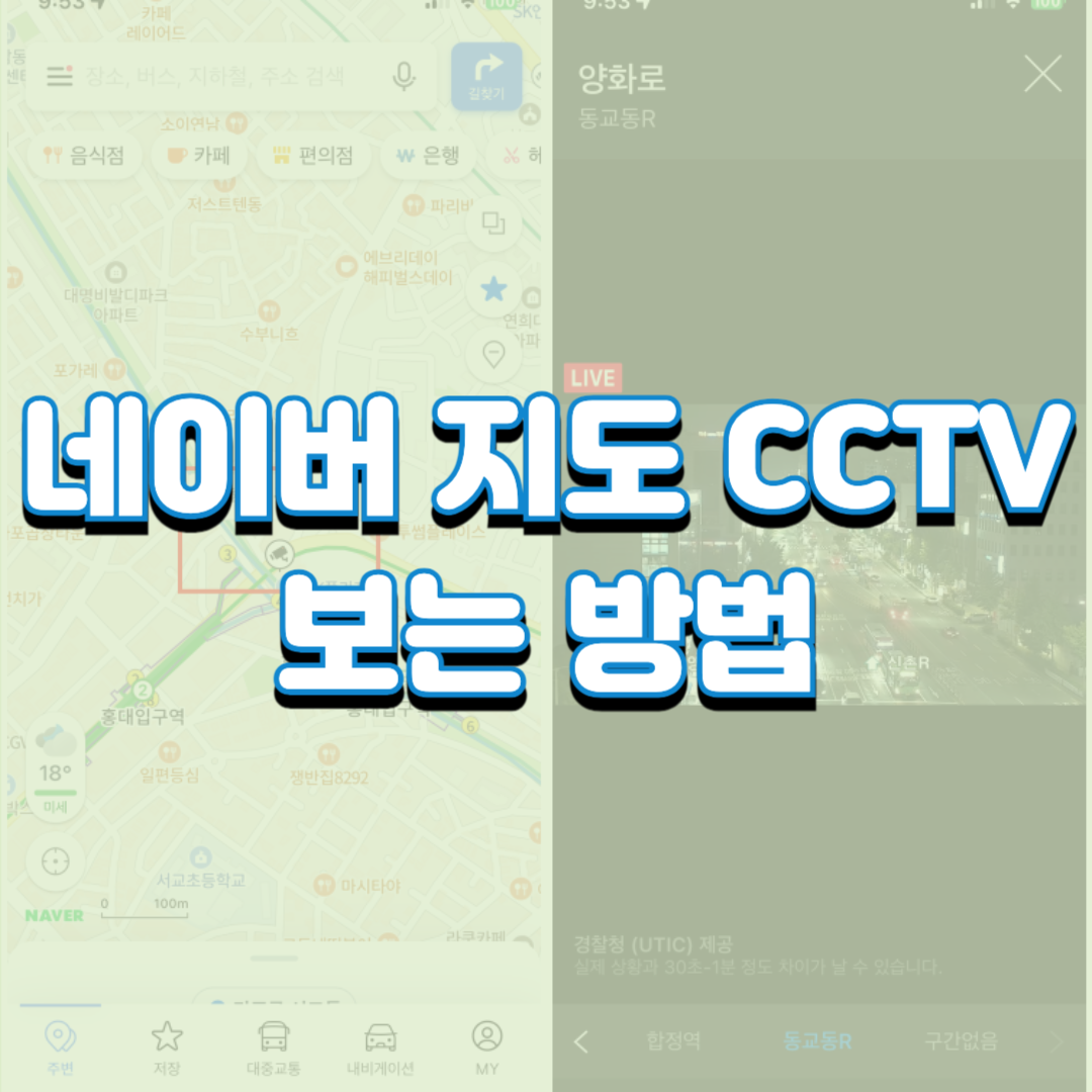  네이버 지도 CCTV 보는 방법