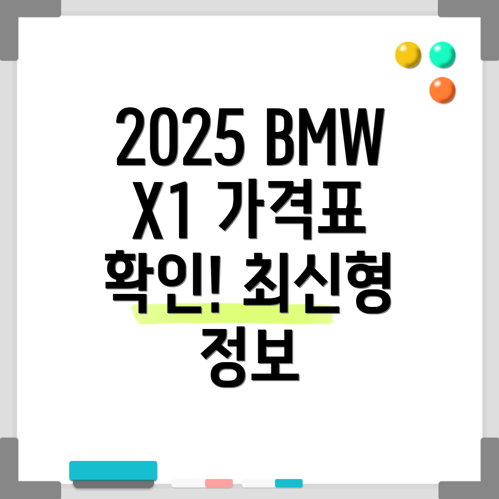 2025 BMW X1 가격