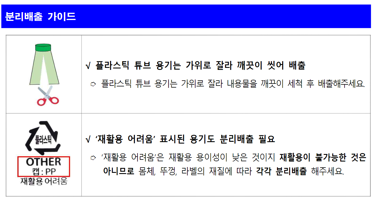 폼클렌징 분리배출