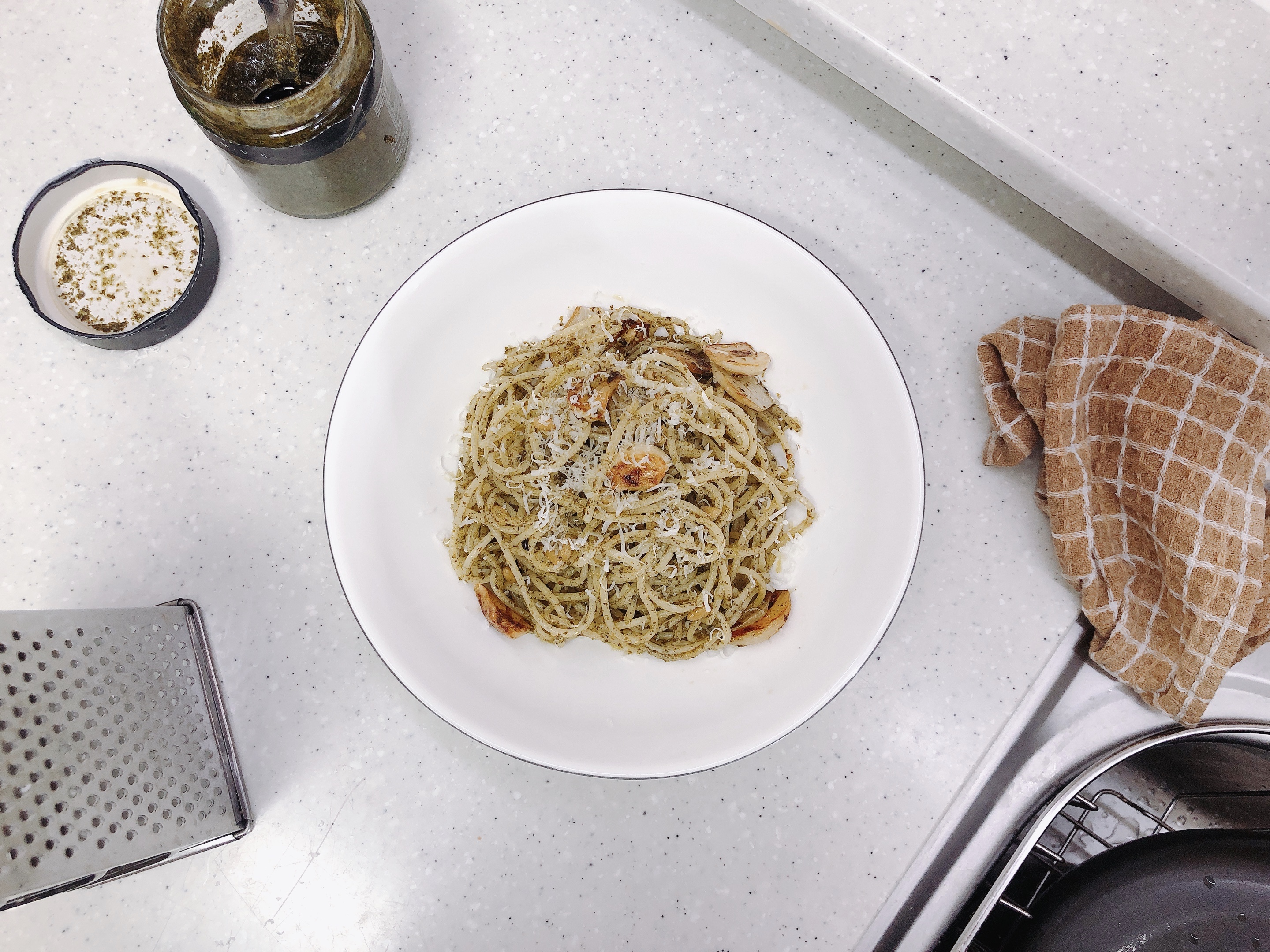  바질페스토 파스타, 조금 짭짤해도 맛있는