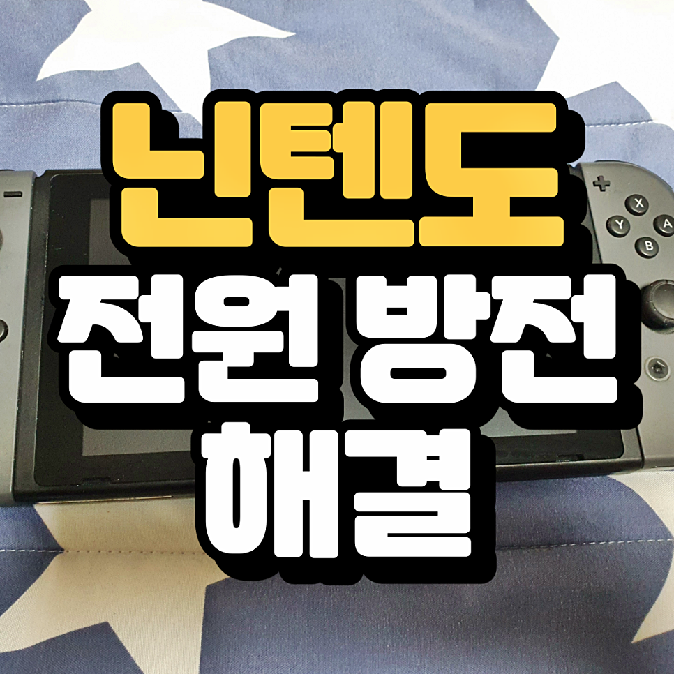  닌텐도 스위치 방전과 전원 안켜질때 충전 해결 방법