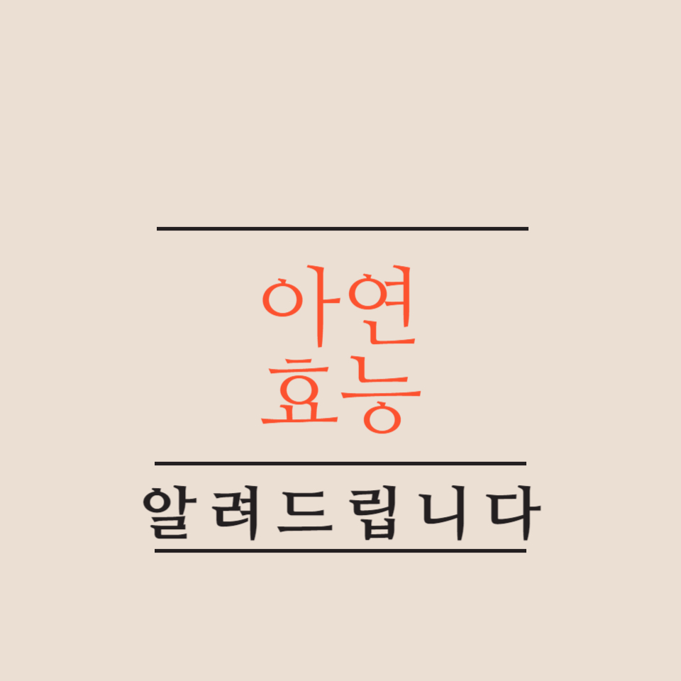 아연-효능