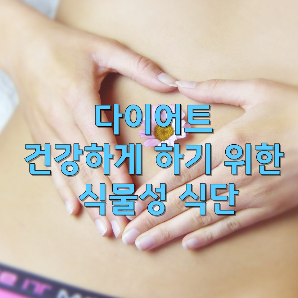  다이어트 건강하게 하기 위한 식물성 식단