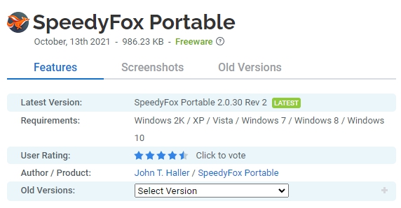 SpeedyFox-Portable