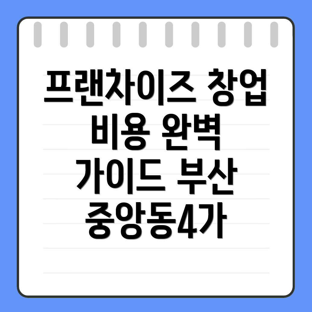 프랜차이즈 창업 비용