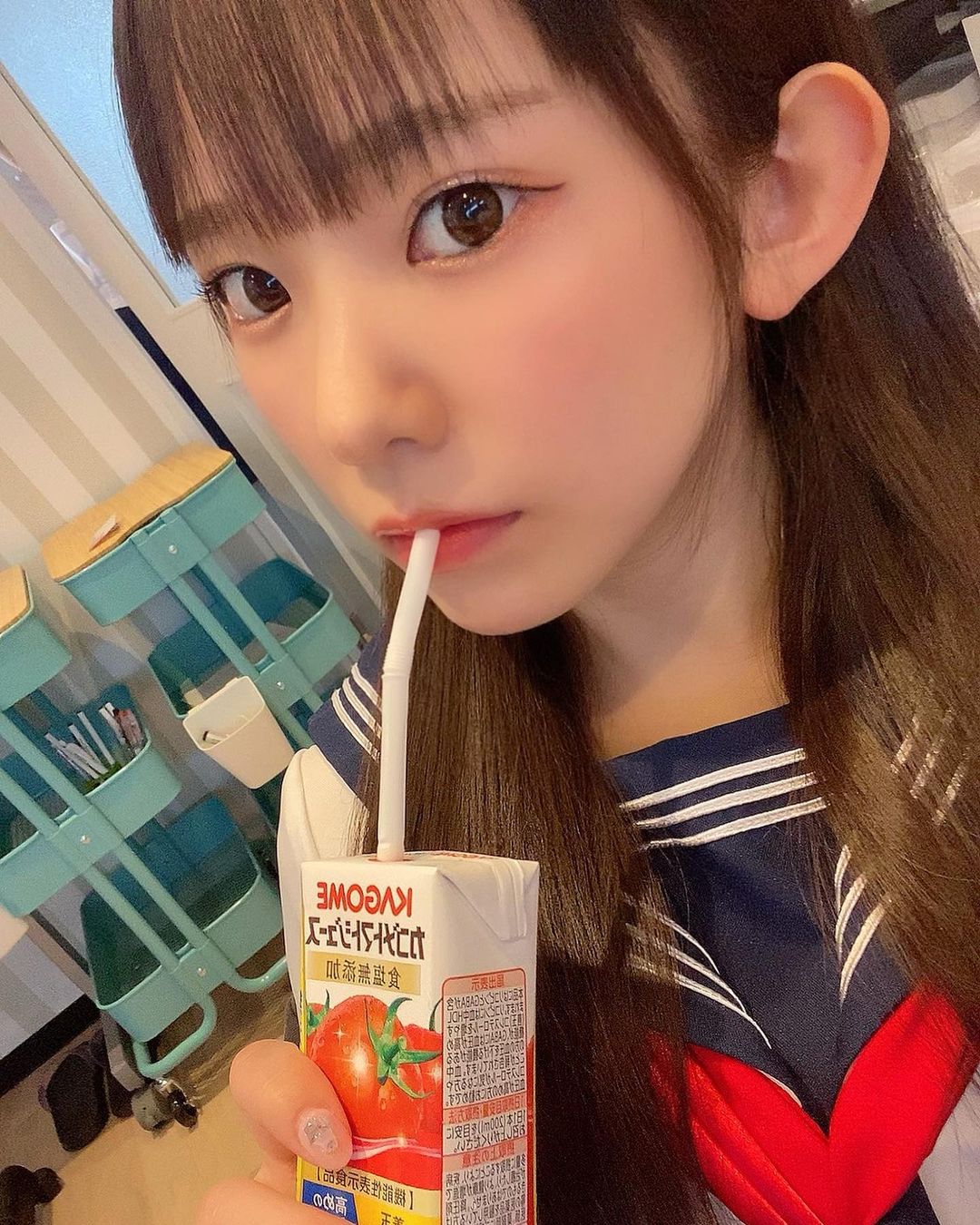  95년생 동안 합법좌 나가사와 마리나 (長澤茉里奈) 인스타그램 셀카 사진
