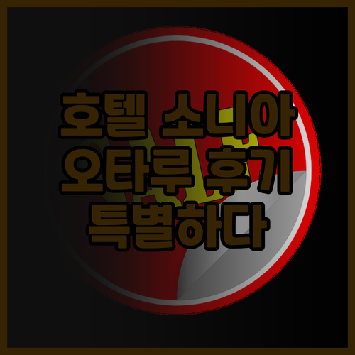 호텔 소니아 오타루 후기 이 호텔은 