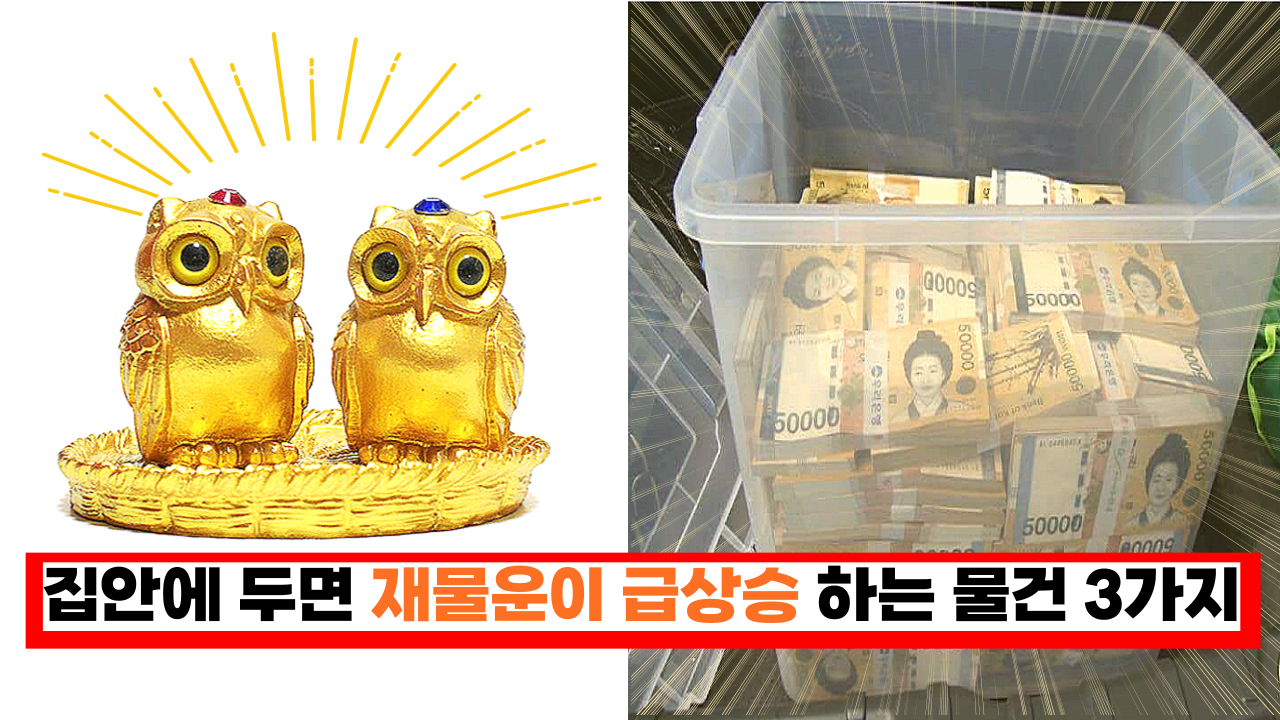  '부자들은 꼭하는...' 용한 점집에서 알려준 집안에 두면 재물운이 급상승 하는 물건 3가지