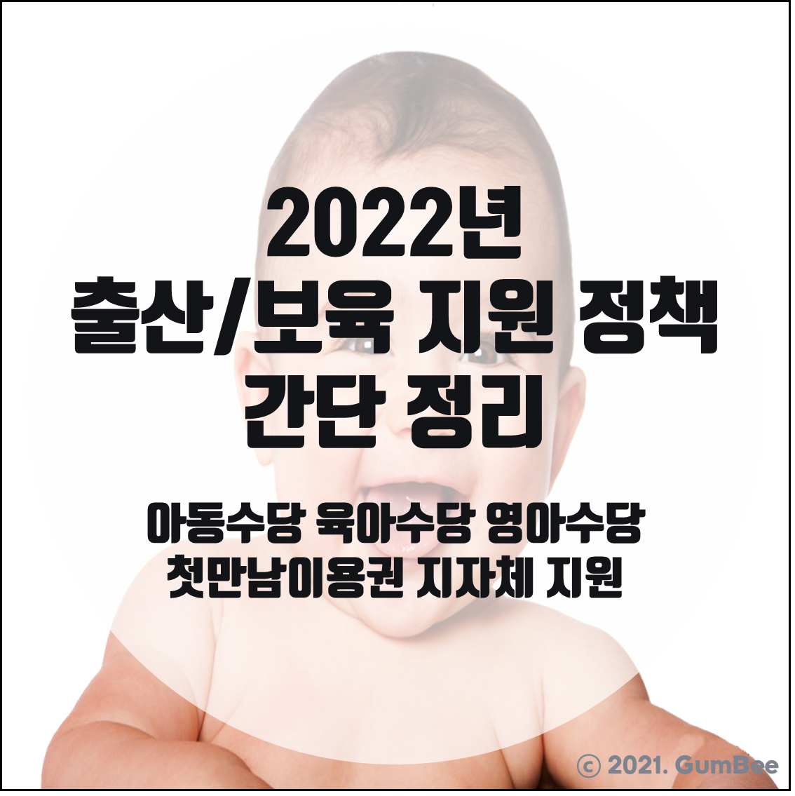  2022년 출산/보육 지원 정책 간단 정리 (아동수당 육아수당 영아수당 첫만남이용권 지자체 지원)