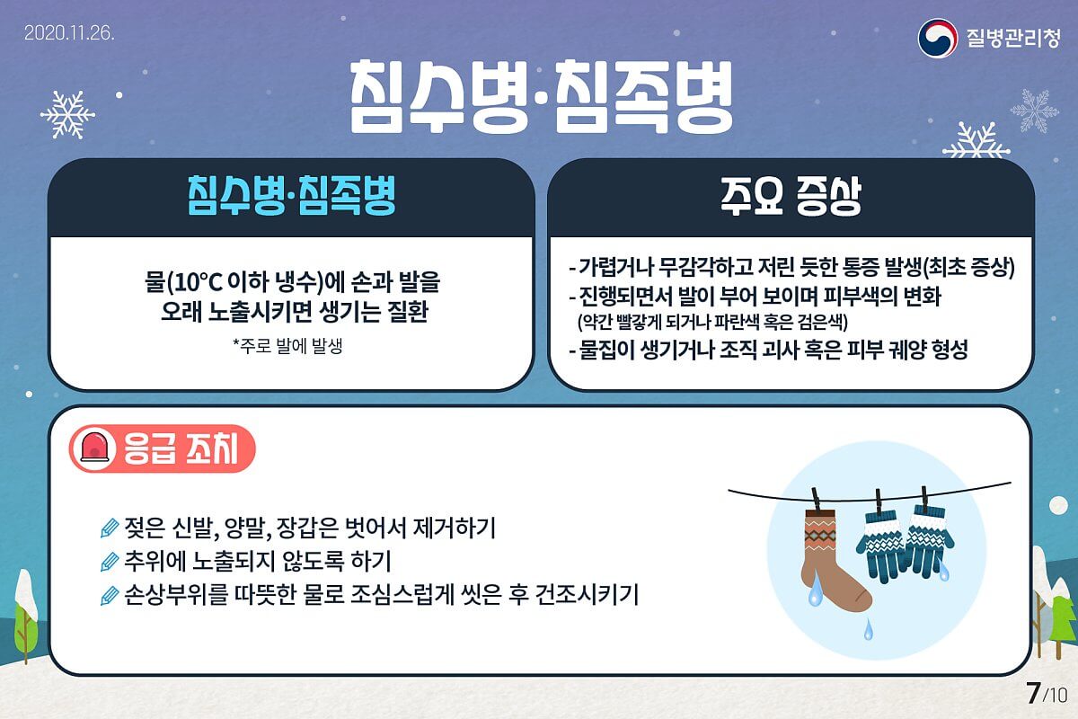 침수 침족병