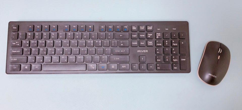  가성비 최고 아이리버 2.4G IR-WMK5000B 블루투스 키보드, 마우스 세트 사용 후기