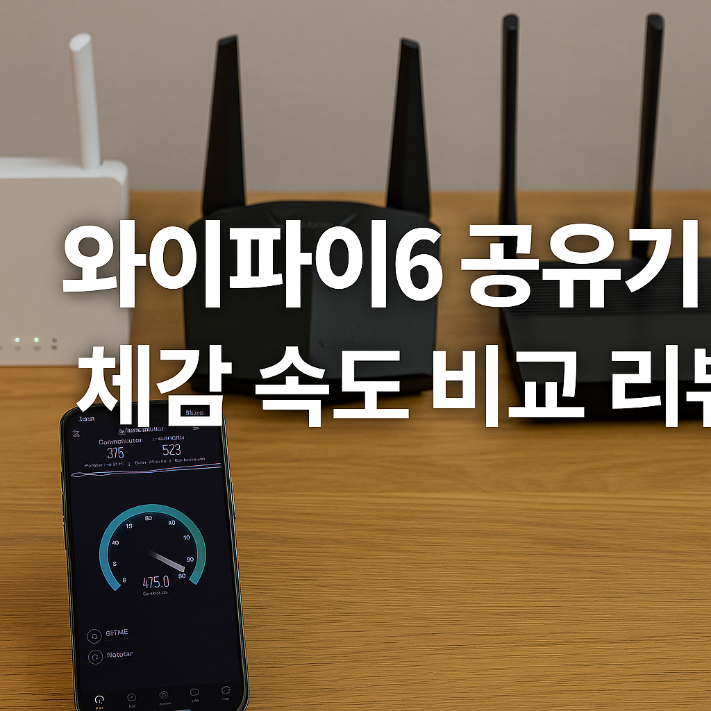 와이파이6 공유기 체감 속도 비교 리뷰