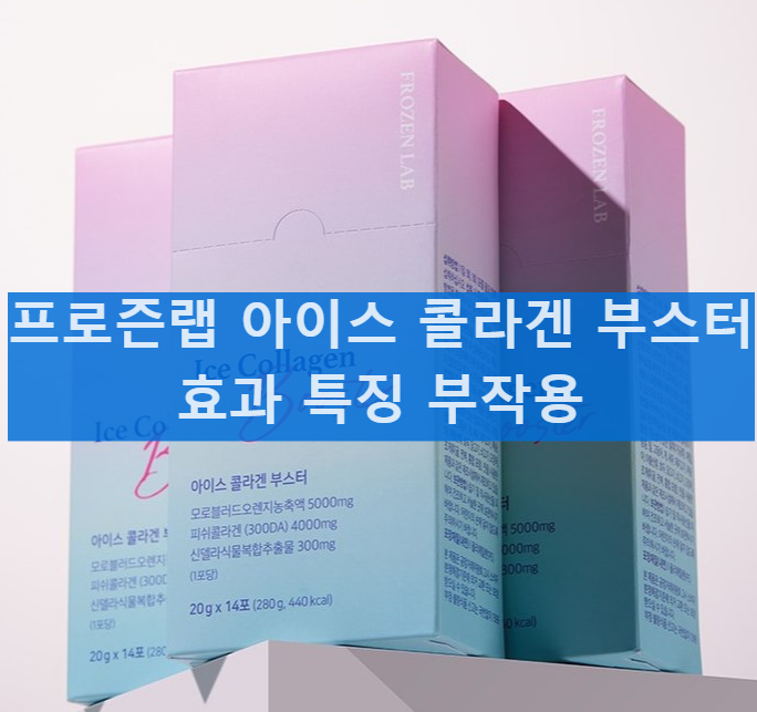 프로즌랩 아이스 콜라겐 부스터 효과 특징 부작용 먹는법