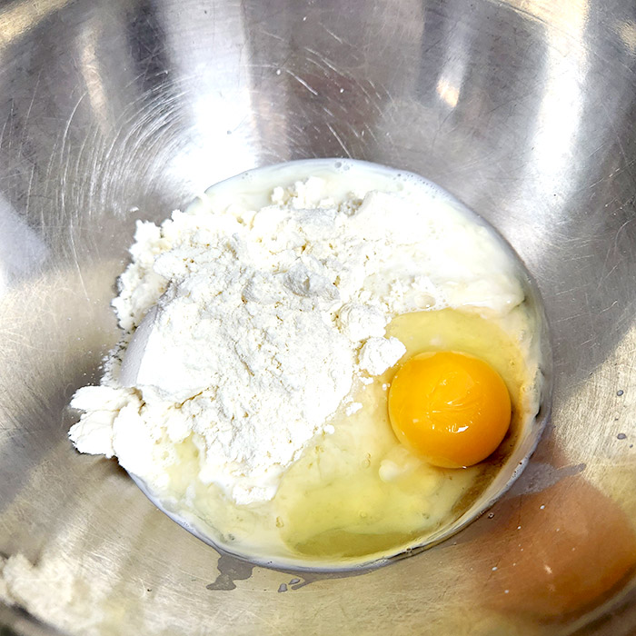 계란 빵반죽