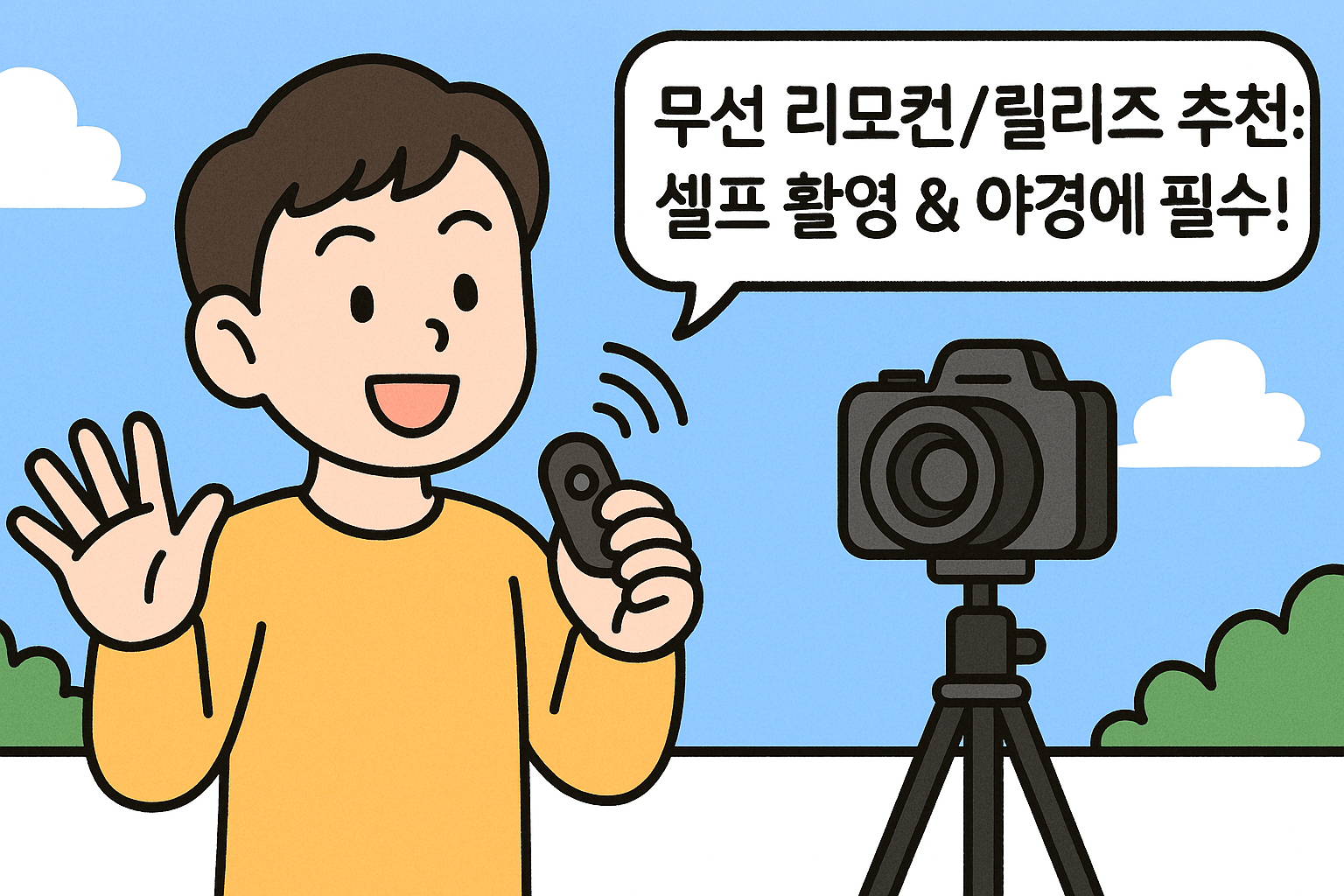 무선 리모컨/릴리즈 추천: 셀프 촬영 &amp; 야경에 필수