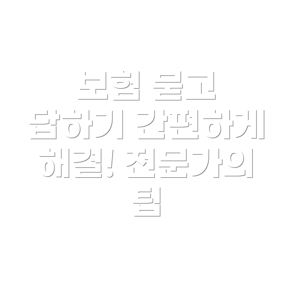 자동차 보험 처리