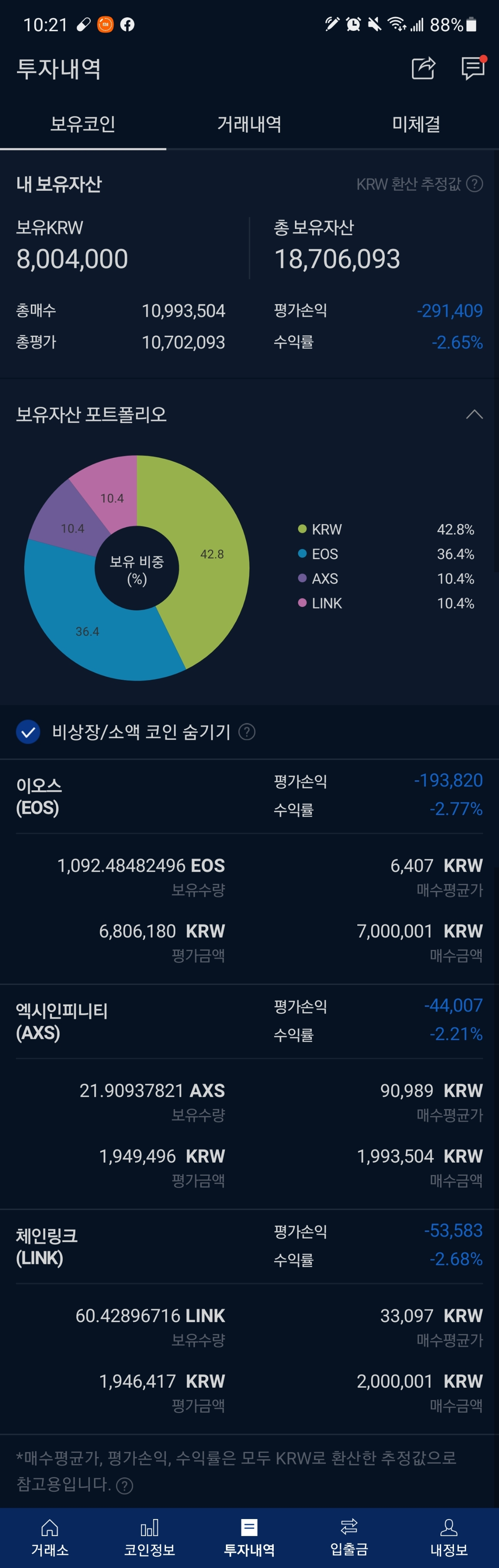  [5회차 중간 생각] 이오스(EOS)에 대한 아픈 추억