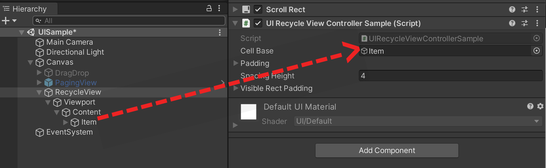 Unity RecycleView 설정