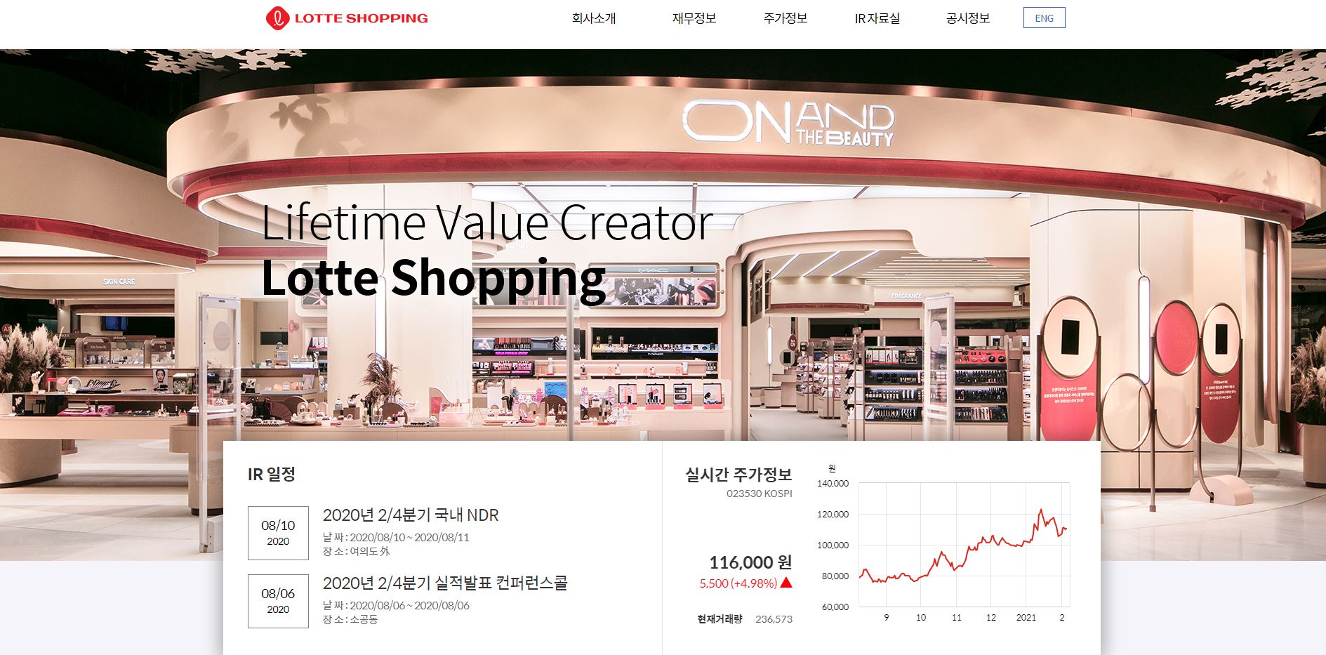  롯데쇼핑 배당금(2020년 배당금)