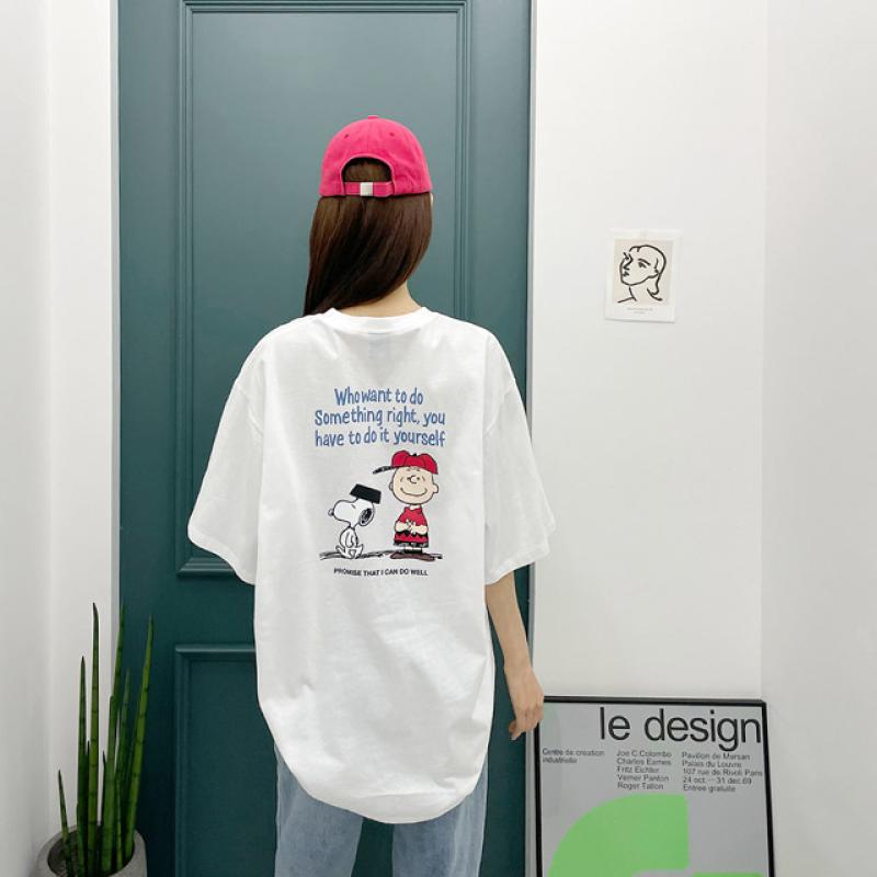 스누피나염박시롱반팔티(78차 재입고)