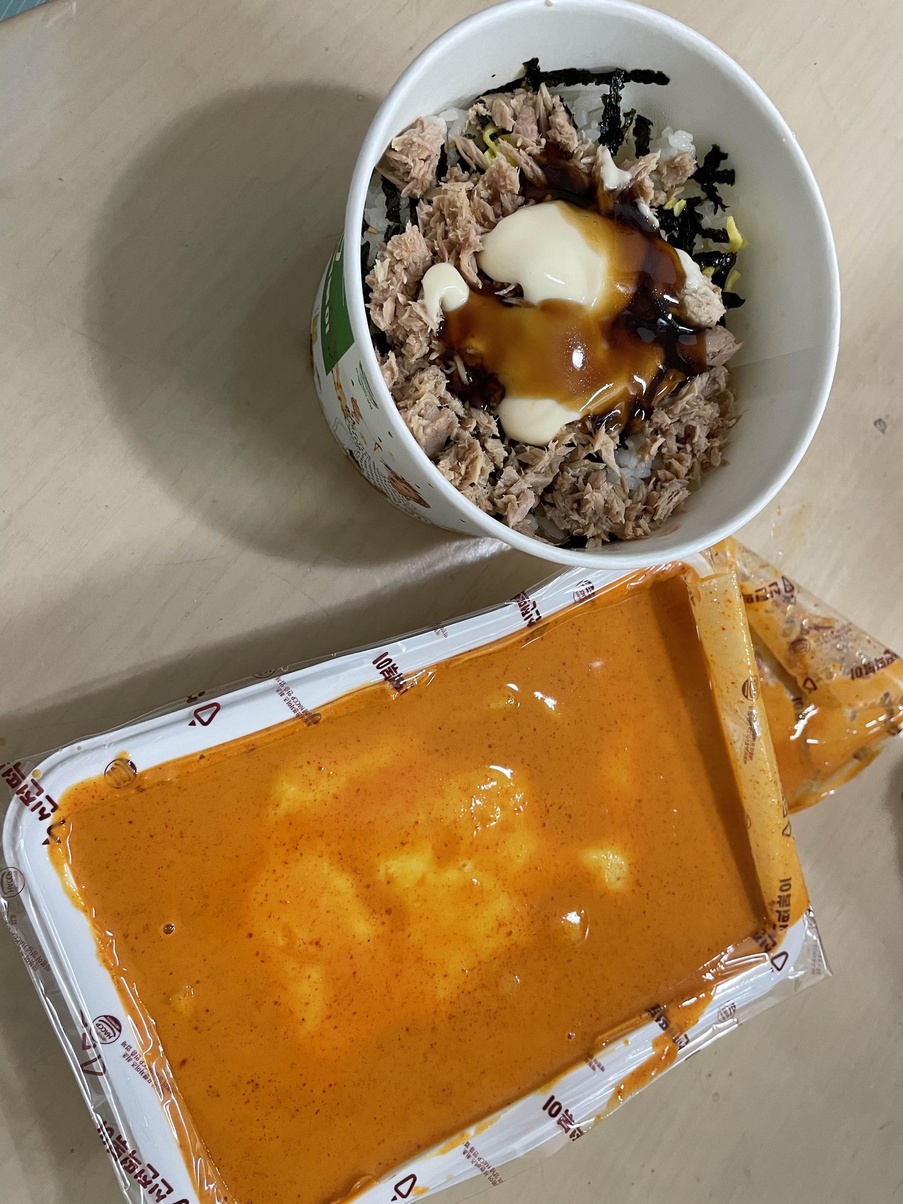 신전떡볶이 로제 중간맛 치즈추가 참치마요밥 후기와 강력추천