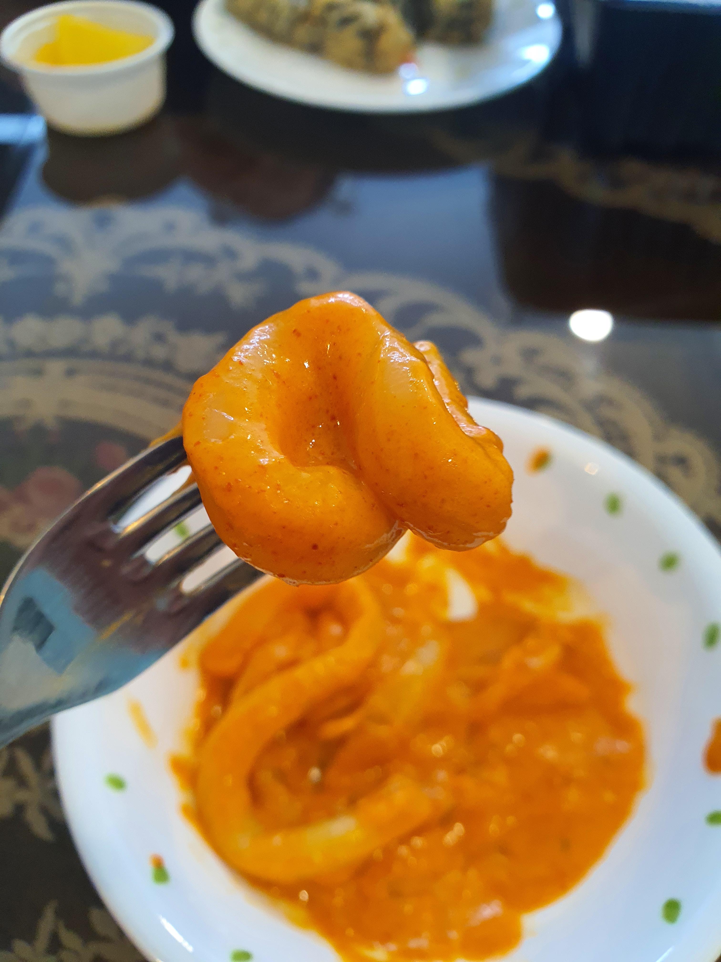  덕소 배떡에서 로제떡볶이 및 김말이 등을 주문해 봤어요.