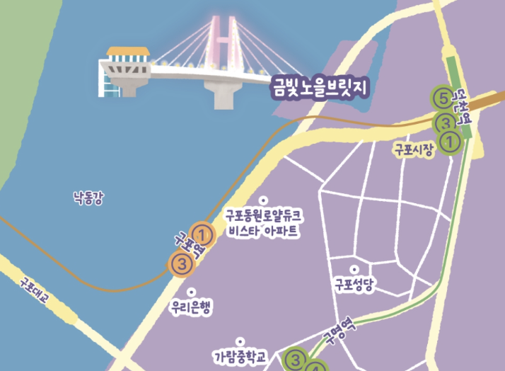 별바다부산 나이트마켓 지도