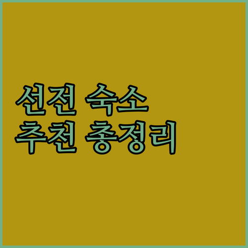 선전 화창 숙소 추천 2024년 오픈