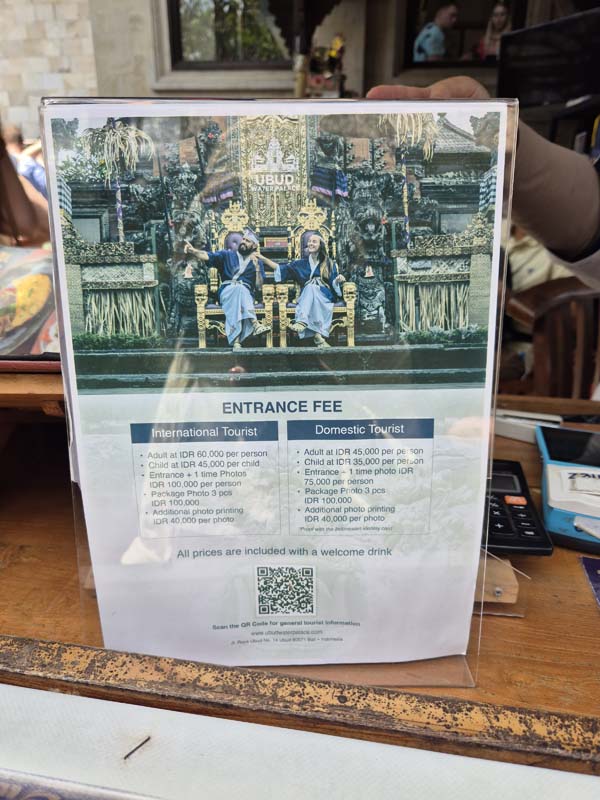 발리여행_우붓여행_시내 관광_우붓 워터 팔라스_ubud water palace_입장료
