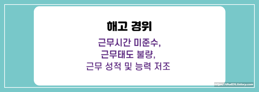해고 경위