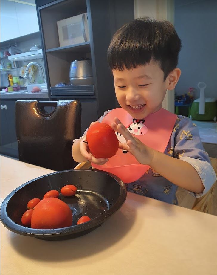  5살 아이 오감 놀이 토마토야 놀자