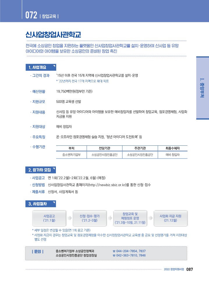  K-Startup[예비창업자] - 신사업창업사관학교