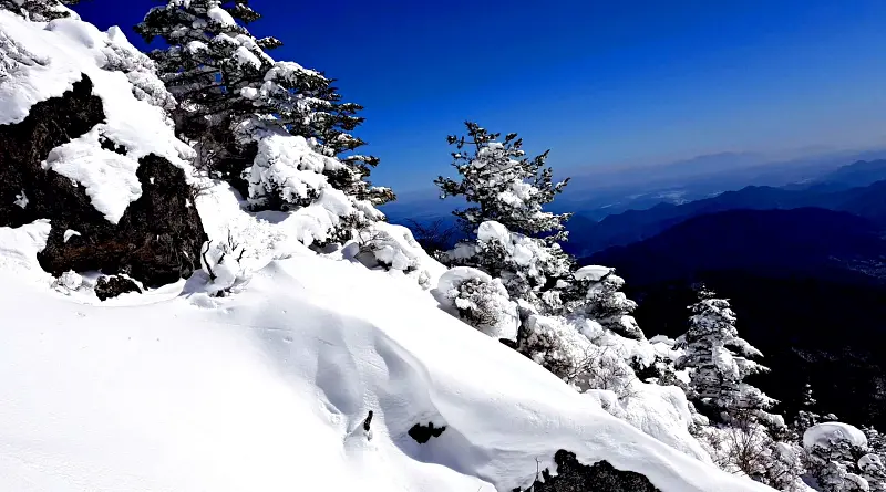 지리산 설경 상고대