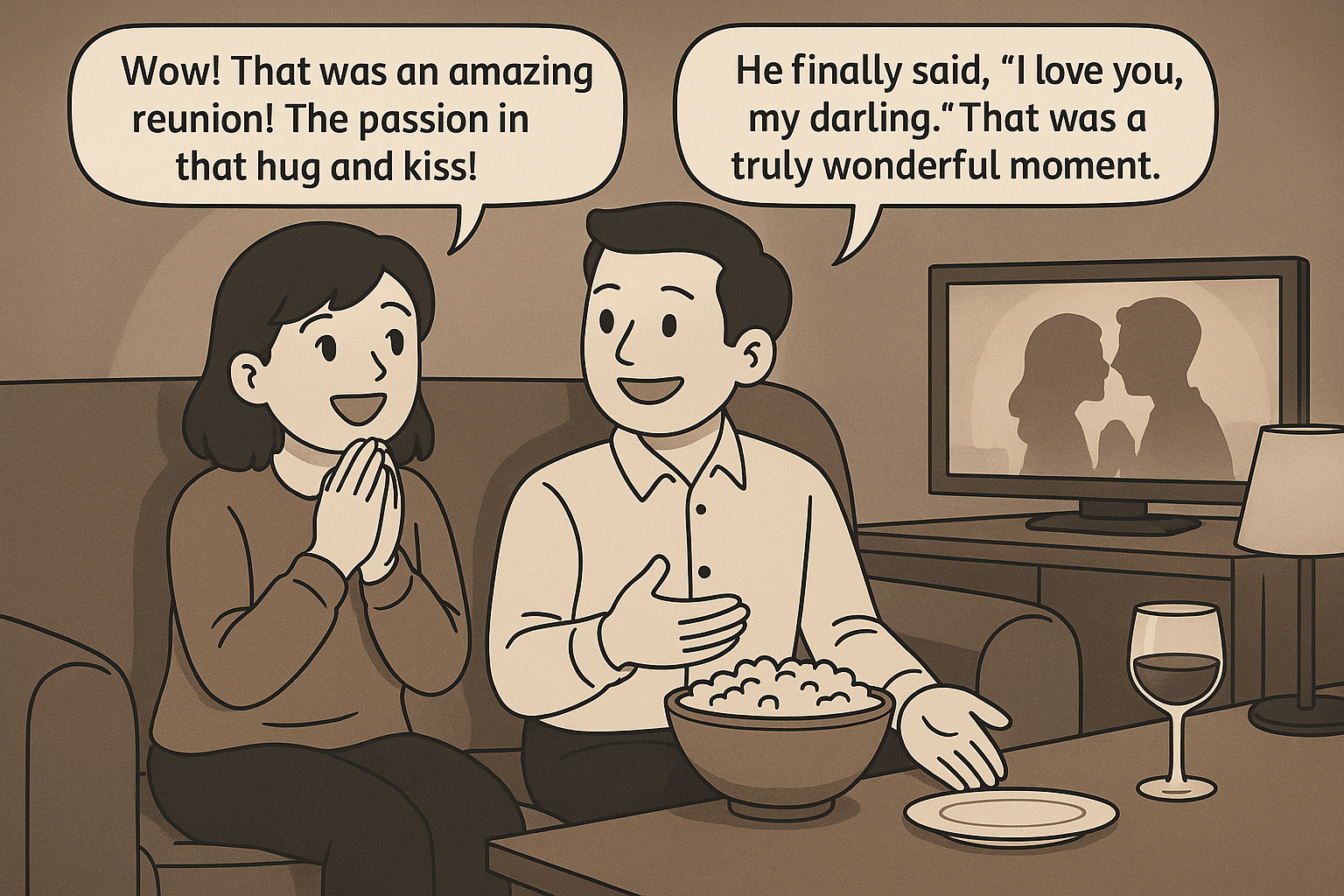 The Passionate Reunion and Kiss