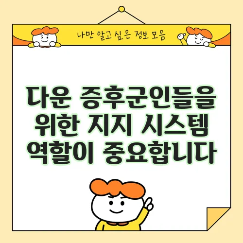 다운 증후군인들을 위한 지지 시스템 역할이 중요합니다