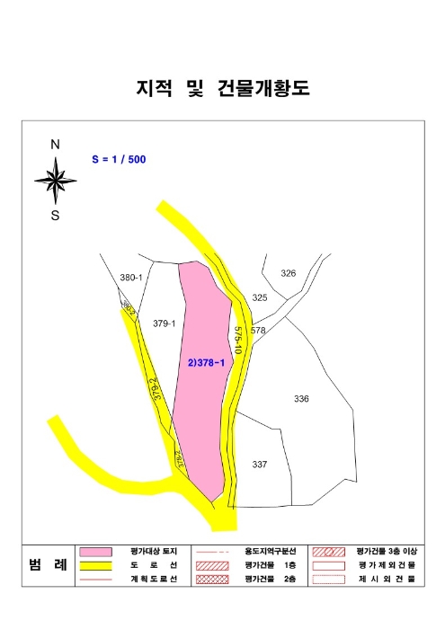 홍성지원2022타경3403 지적도(경매,디딤돌 등)-1