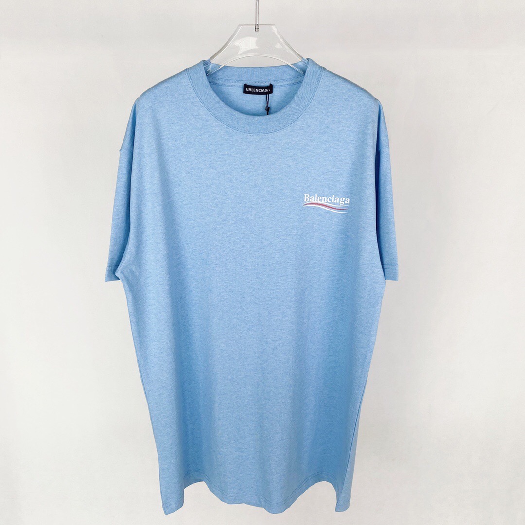  [BALENCIAGA] 발렌시아가 웨이브로고 반팔 티셔츠 570803 TBV42 5840