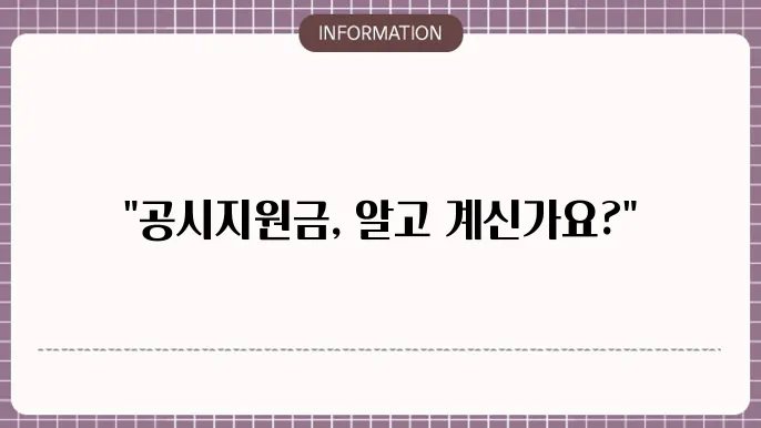 공시지원금 신청 흐름도