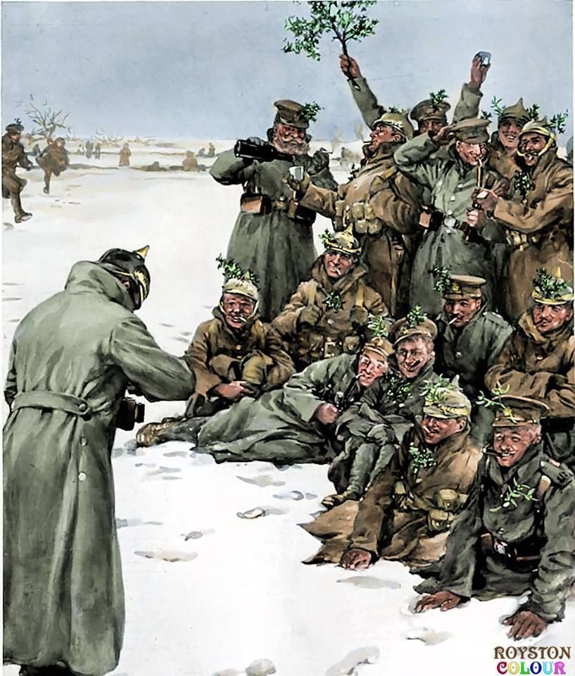 제1차 세계대전 크리스마스 정전 독일군과 영국군
