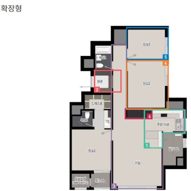 광명푸르지오포레나-84tb-평면도