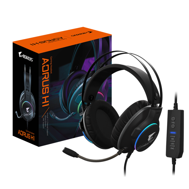  기가바이트 어로스H1 (AORUS H1) 헤드셋 출시